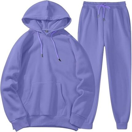 Soft breathable men’s hoodie and tapered jogger pants for casual wear