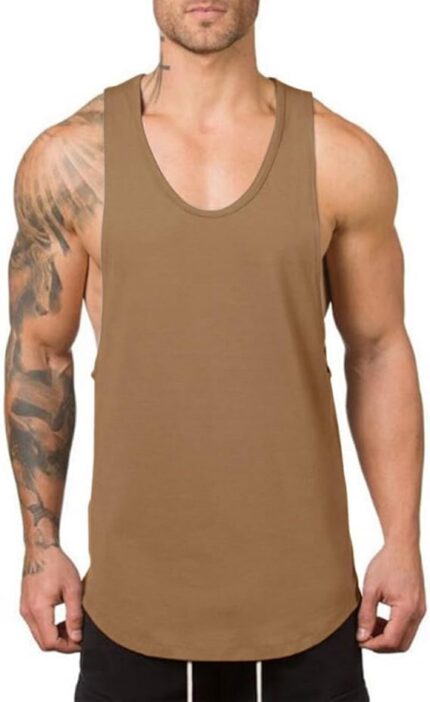 Men’s Performance Gym Vest – Sleeveless Moisture-Wicking Tank Top for Weightlifting, Cardio, Running and High-Intensity Workouts, Breathable Activewear