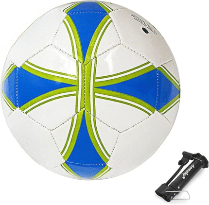Size 3 Youth Soccer Ball – Durable PU Leather Training Ball for Kids and Beginners