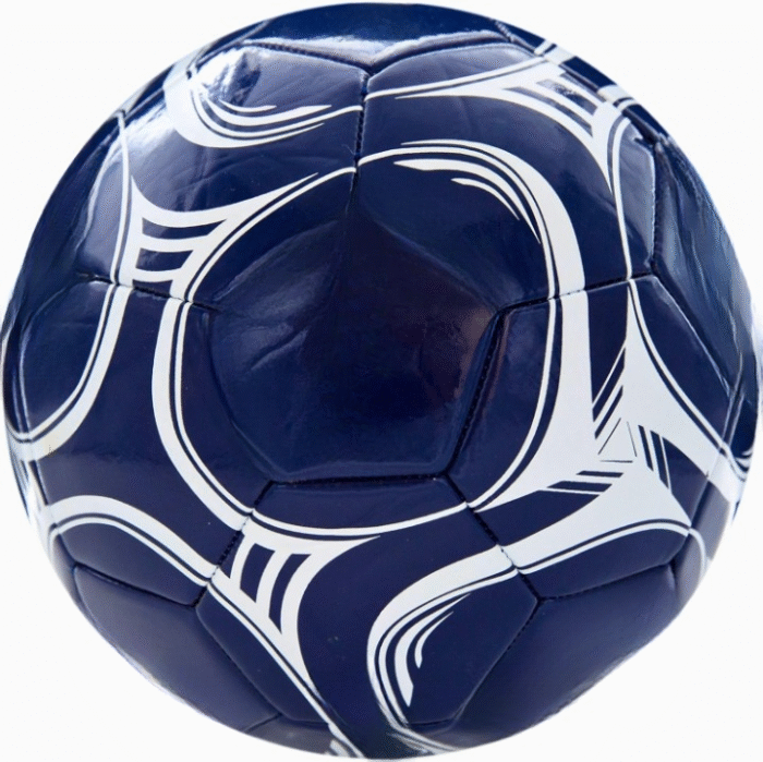Size 2 Kids Soccer Ball – Navy Blue with White Design, Durable Training Ball for Indoor & Outdoor Play