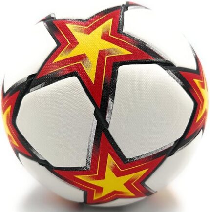 Star-Pattern Soccer Ball – Durable & Eye-Catching Design with Stylish Look